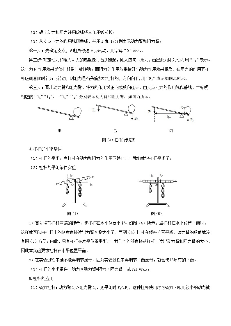 专题12.1 简单机械（单元考点讲、析）（原卷版）第2页