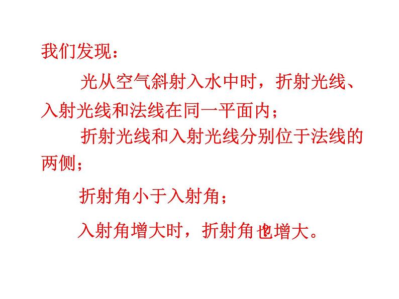 4.1 光的折射   2021-2022学年苏科版物理八年级上册课件PPT第8页