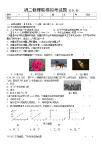 黑龙江省齐齐哈尔市铁锋区2021-2022学年八年级上学期期中模拟物理试题2（word版 含答案）