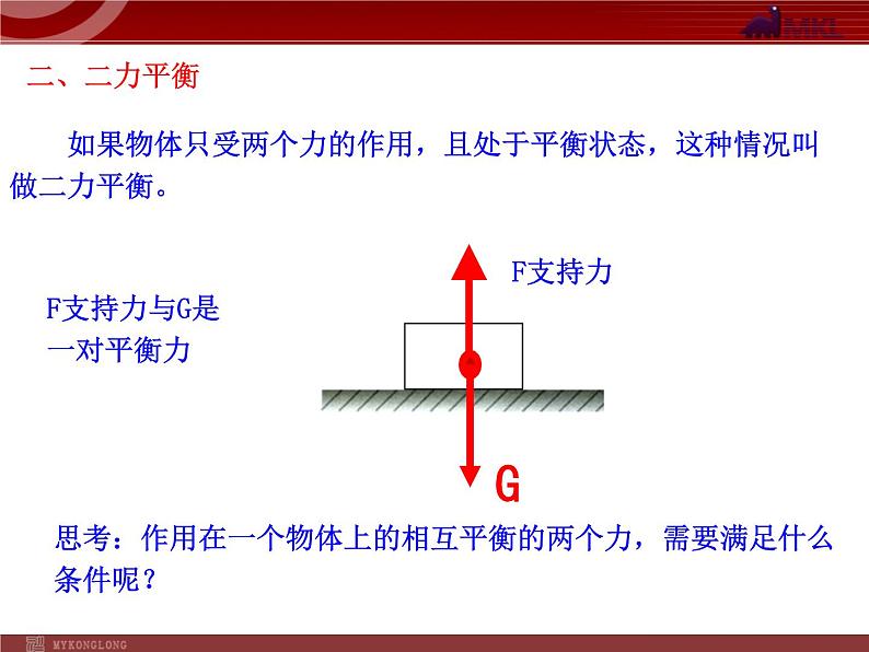 人教版八年级物理下册：第8章第2节 二力平衡  课件06
