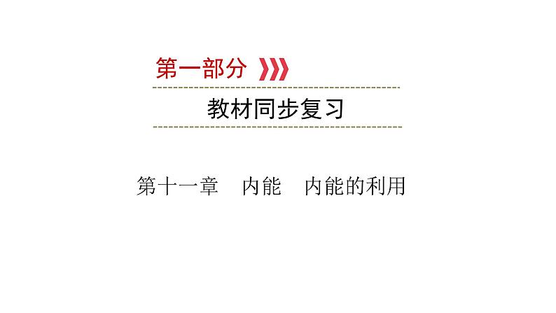 重庆中考物理一轮复习 第11章 内能　内能的利用—（重庆）2022年中考物理复习课件（同步复习）第1页