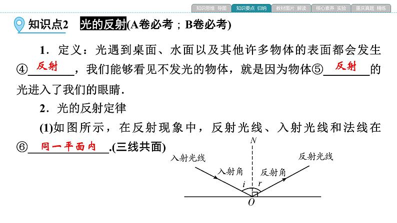 重庆中考物理一轮复习 第8章 光现象—（重庆）2022年中考物理复习课件（同步复习）第8页