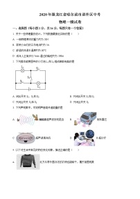 精品解析：2020年黑龙江省哈尔滨市道外区中考一模物理试题