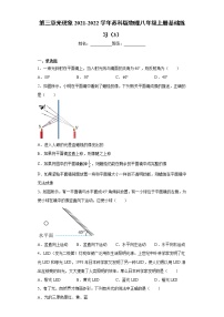 物理八年级上册第三章 光现象综合与测试课时练习