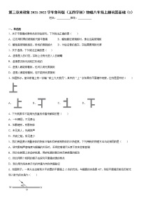 初中物理鲁教版 (五四制)八年级上册第三章 光现象综合与测试课时练习