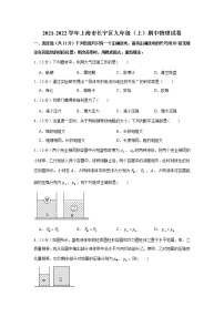 上海市长宁区2021-2022学年九年级上学期期中物理试卷（word版 含答案）