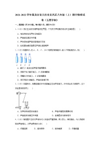 黑龙江省大庆市龙凤区2021-2022学年八年级上学期期中物理试卷（word版 含答案）