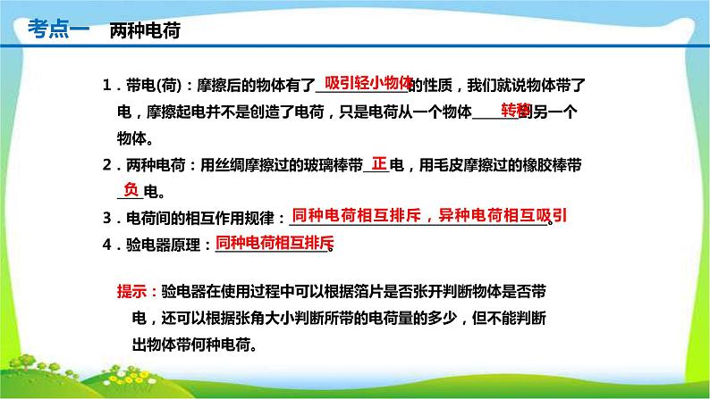 人教中考物理一轮复习电流和电路优质课件PPT第2页