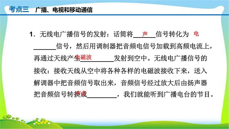 人教中考物理一轮复习信息的传递优质课件PPT第8页