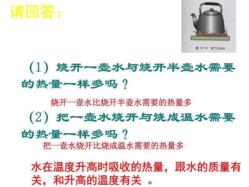 名校九年级物理上册课件：第十三章 第二节 《科学探究：物质的比热容》 (共21张PPT)第3页