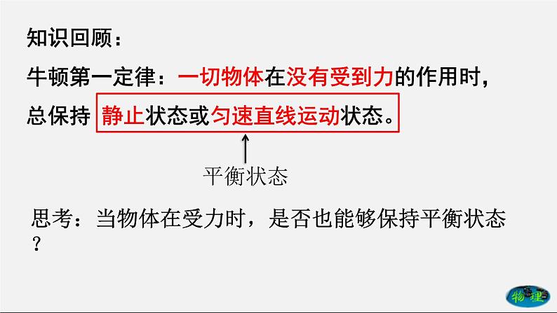 课时8.2 二力平衡（课件） 八年级物理下册教学课件（人教版）02