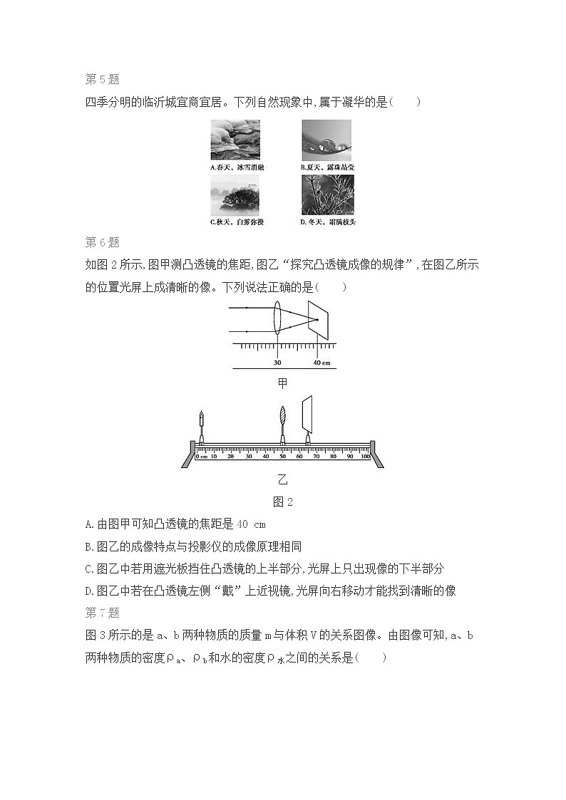 教科版物理八年级上期末复习专题（一）第2页
