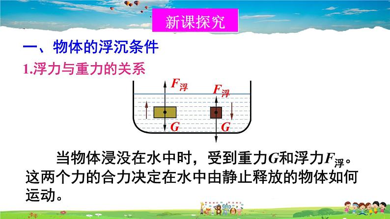 北师大版物理八年级下册  第八章 压强与浮力  第六节 物体的沉浮条件【课件+教案】04