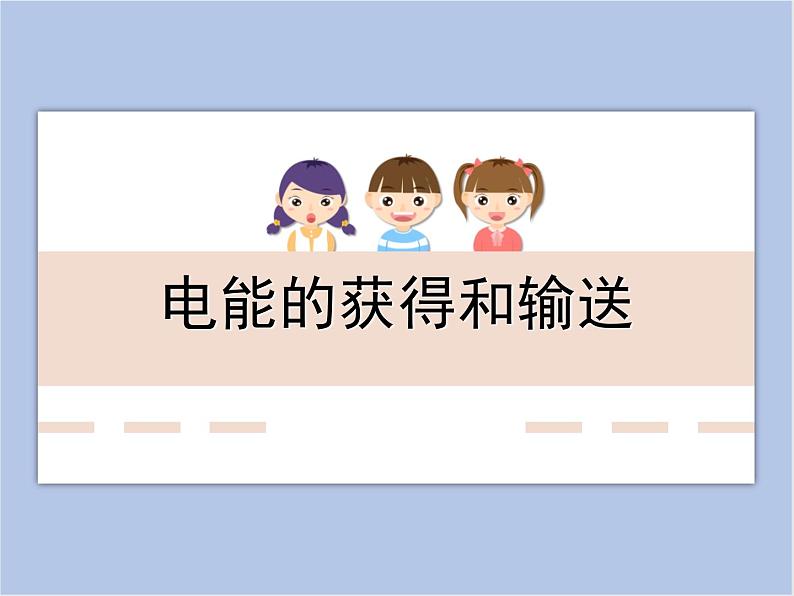 沪教物理九年级下册第八章8.3 电能的获得和输送 (共21张PPT)课件PPT第1页