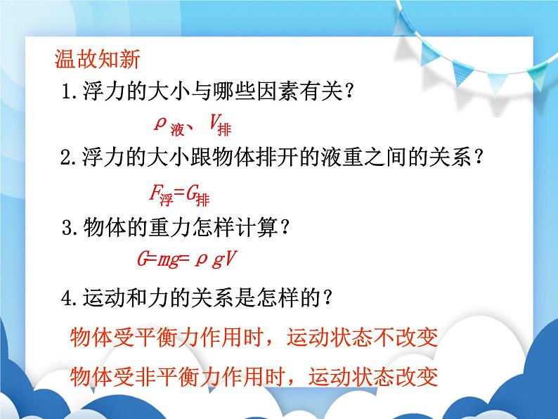 沪科版物理八年级下册  9.3 物体的浮与沉【课件】02