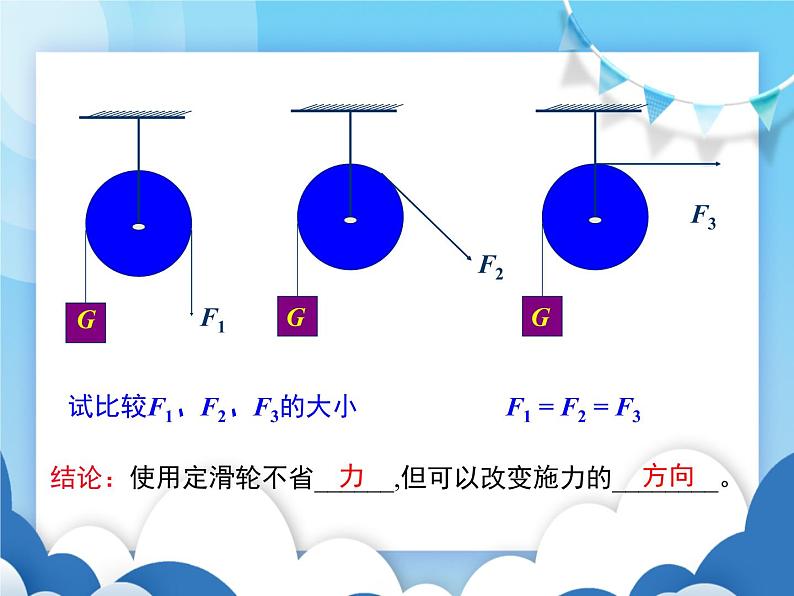 教科版物理八年级下册  11.2滑轮【课件】05