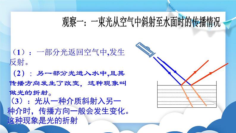 鲁教版物理八年级上册  3.4光的折射【课件】04