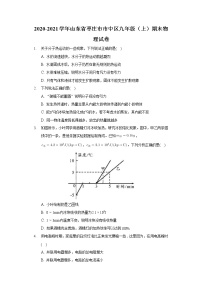 2020-2021学年山东省枣庄市市中区九年级（上）期末物理试卷