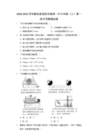 2020-2021学年湖北省武汉市新洲一中八年级（上）第一次月考物理试卷