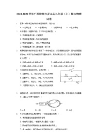 2020-2021学年广西钦州市灵山县九年级（上）期末物理试卷