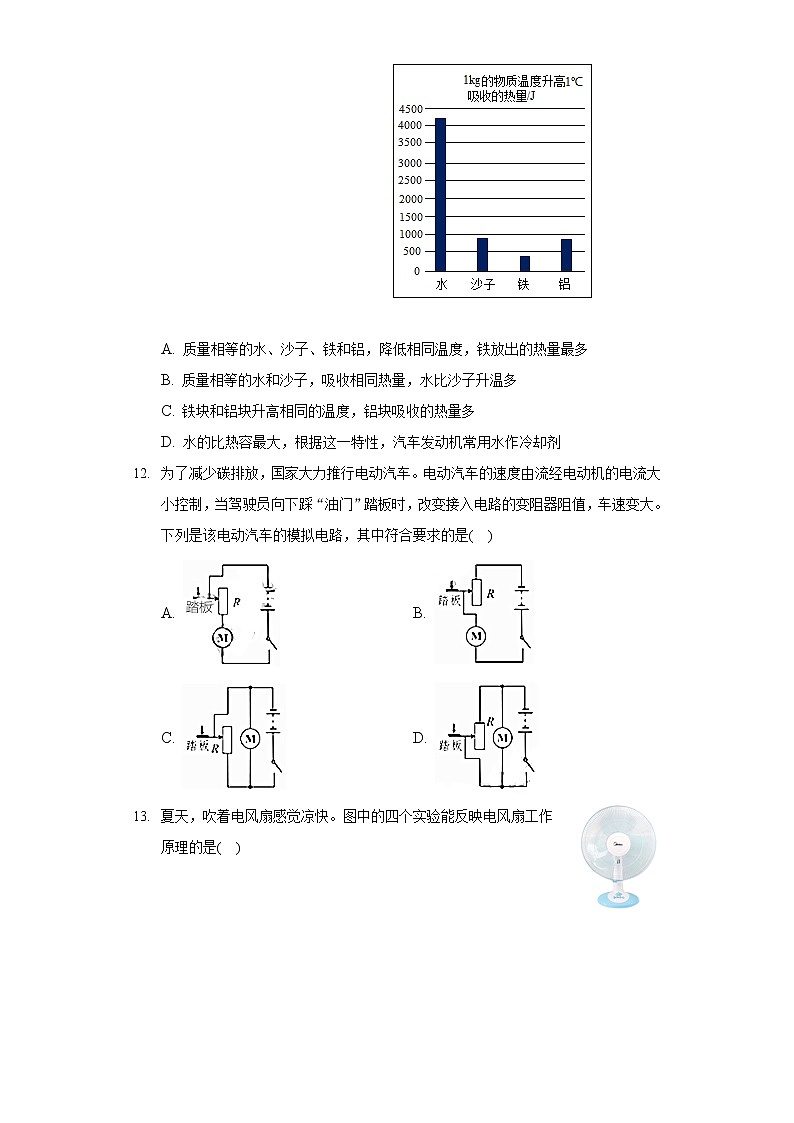 2020-2021学年河北省保定市清苑区北王力中学九年级（上）期末物理试卷第3页