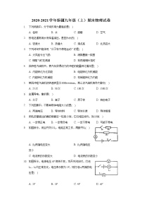 2020-2021学年新疆九年级（上）期末物理试卷