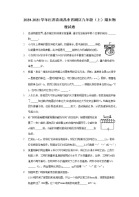 2020-2021学年江西省南昌市西湖区九年级（上）期末物理试卷