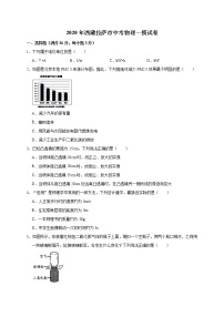 2020年西藏拉萨市中考物理一模试卷（解析版）