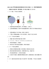 湖北省孝感市汉川市2021-2022学年九年级上学期期中物理试卷（word版 含答案）