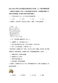 山东省滨州市阳信县2021-2022学年八年级（上）期中物理试卷（word版 含答案）