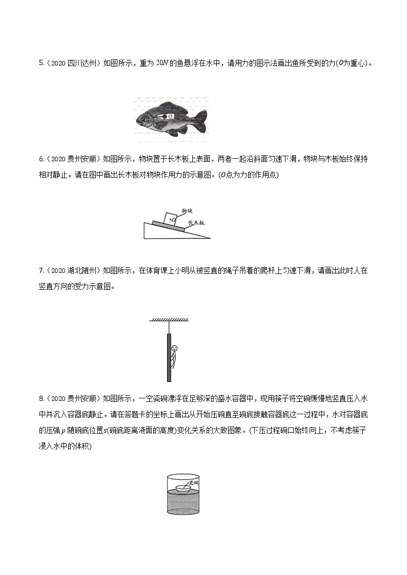 专项20.《力学作图》练习题02