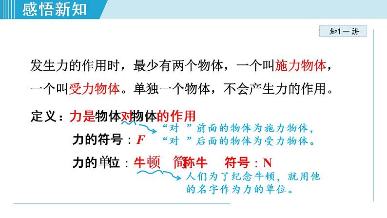 人教版物理八年级下册7.1.1力 课件+教案+教学设计+学案+素材06