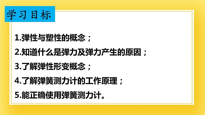 鲁科版（五四制）八年级物理下册课件6.2 弹力  弹簧测力计04