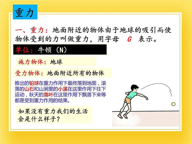 6.3重力  —2020-2021学年鲁科版（五四制）八年级物理下册课件第5页