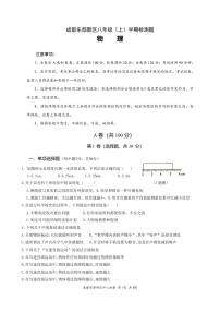 四川省成都市东部新区2021-2022学年八年级上学期期中考试 物理试题（PDF无答案）