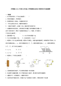 2021－2022学年沪教版九年级上学期期末总复习物理过关高频题（word版 含答案）