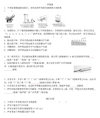 2022年人教版物理中考专题训练   声现象