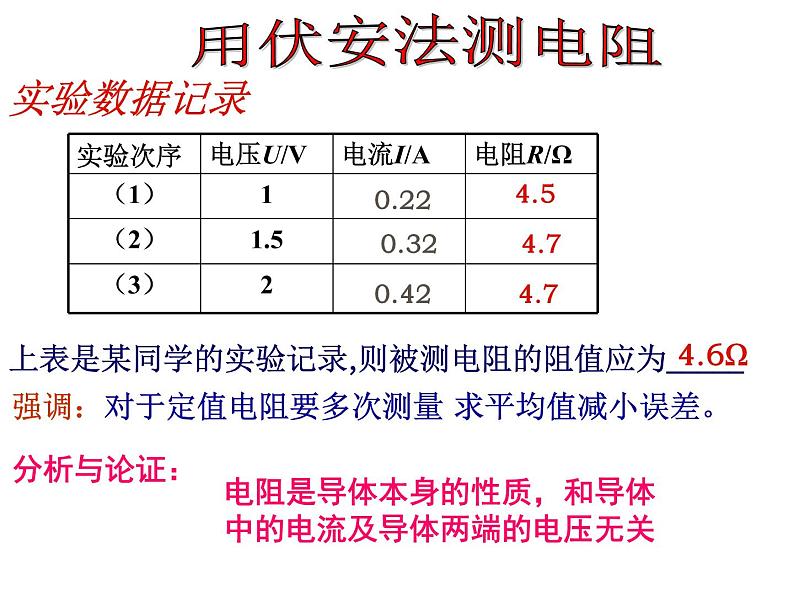 2021－2022学年人教版物理九年级  17.3-1电阻的测量课件PPT第8页