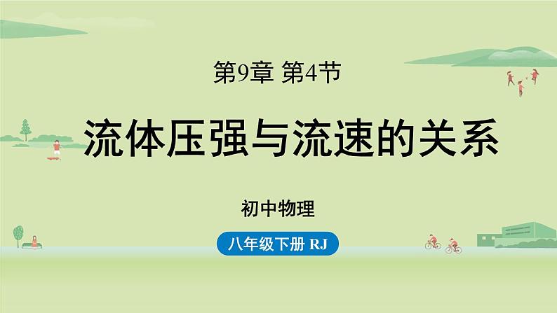 人教版八年级物理下册 第九章第四节流体压强与流速的关系 课件01