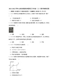 云南省昭通市昭阳区2021-2022学年八年级上学期期中物理试卷（Word版含答案）