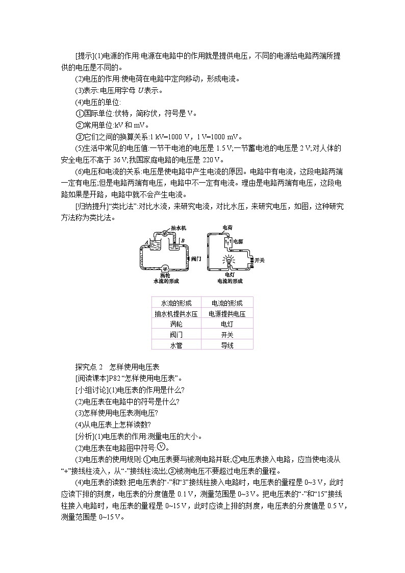 第14章第5节 测量电压. 教案 初中物理沪科版九年级全一册（2021年）02