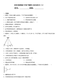 初中物理北师大版八年级下册第六章  常见的光学仪器综合与测试达标测试