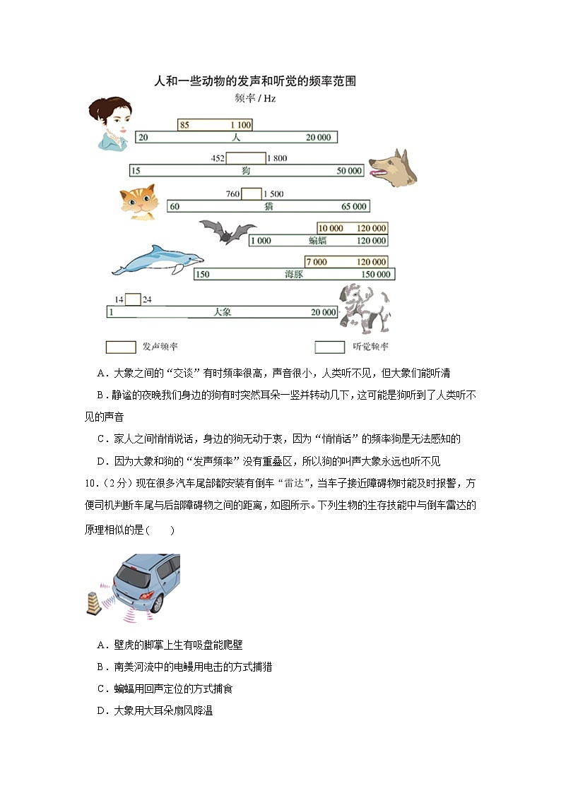 河南省信阳市淮滨县2021-2022学年八年级上学期期中物理试卷（Word版含解析）03