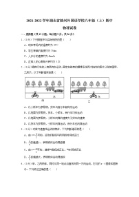 湖北省随州市外国语学校2021-2022学年八年级上学期期中物理试题（Word版含解析）