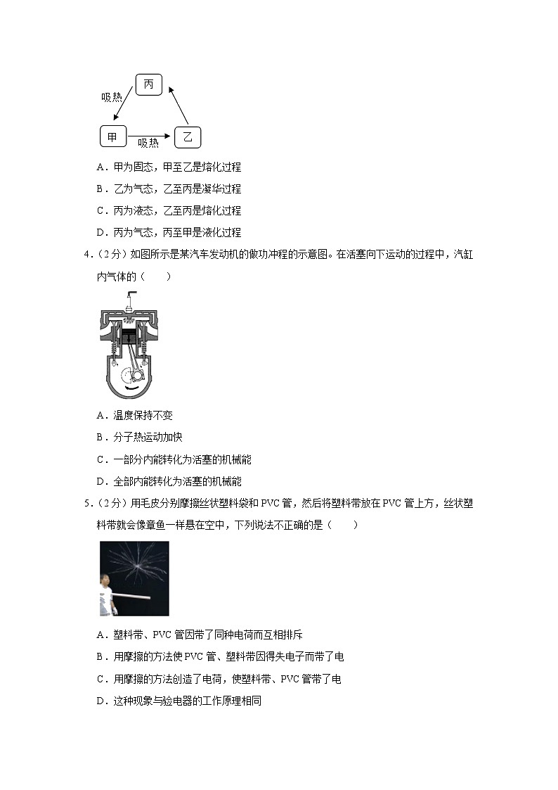 山东省济宁市梁山县2021-2022学年九年级上学期期中考试物理试题（Word版含解析）第2页
