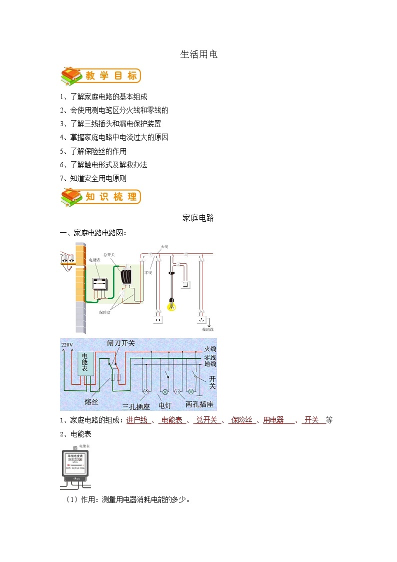专题23 生活用电  (解析版)第1页
