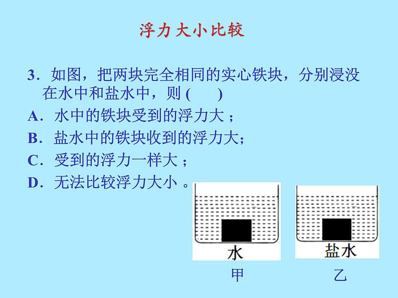 第十章浮力复习课 2021-2022学年人教版物理 八年级下册课件PPT第4页