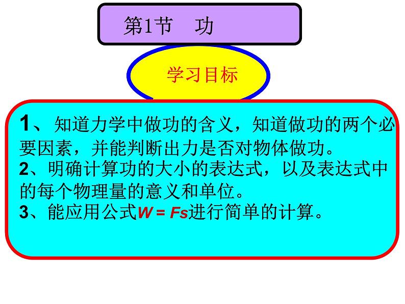 11.1   功  课件  2021-2022学年人教版物理  八年级下册02