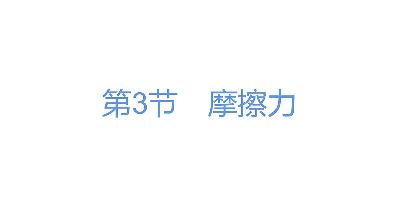 8.3摩擦力  2021--2022学年人教版八年级物理下册课件PPT第1页