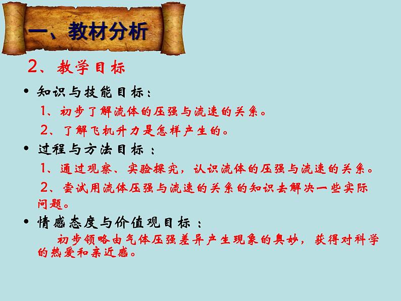 9、4《流体压强与流速的关系》说课课件2021-2022学年人教版八年级物理下册第4页